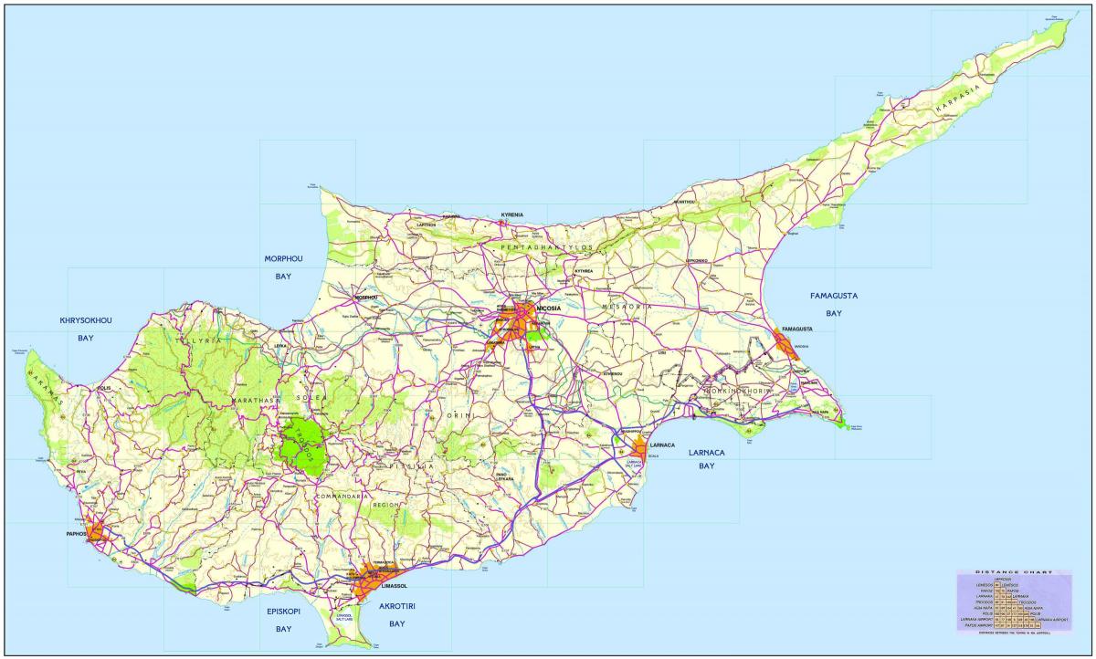 peta dari Siprus