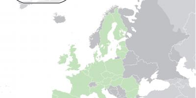 Peta eropa menunjukkan Siprus