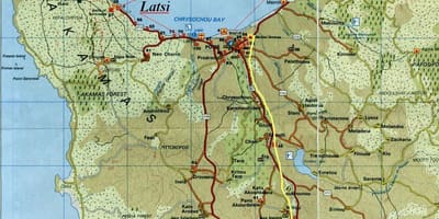 Peta dari polis daerah Siprus
