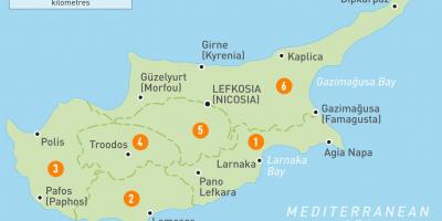 Peta dari Siprus negara