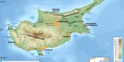 Siprus geografi peta